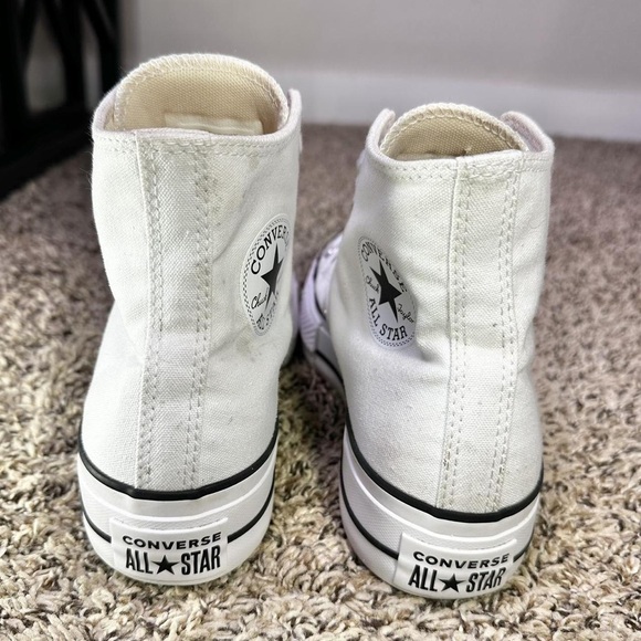 Converse All-Star High-Tops in Crisp White - Picture 2 of 4